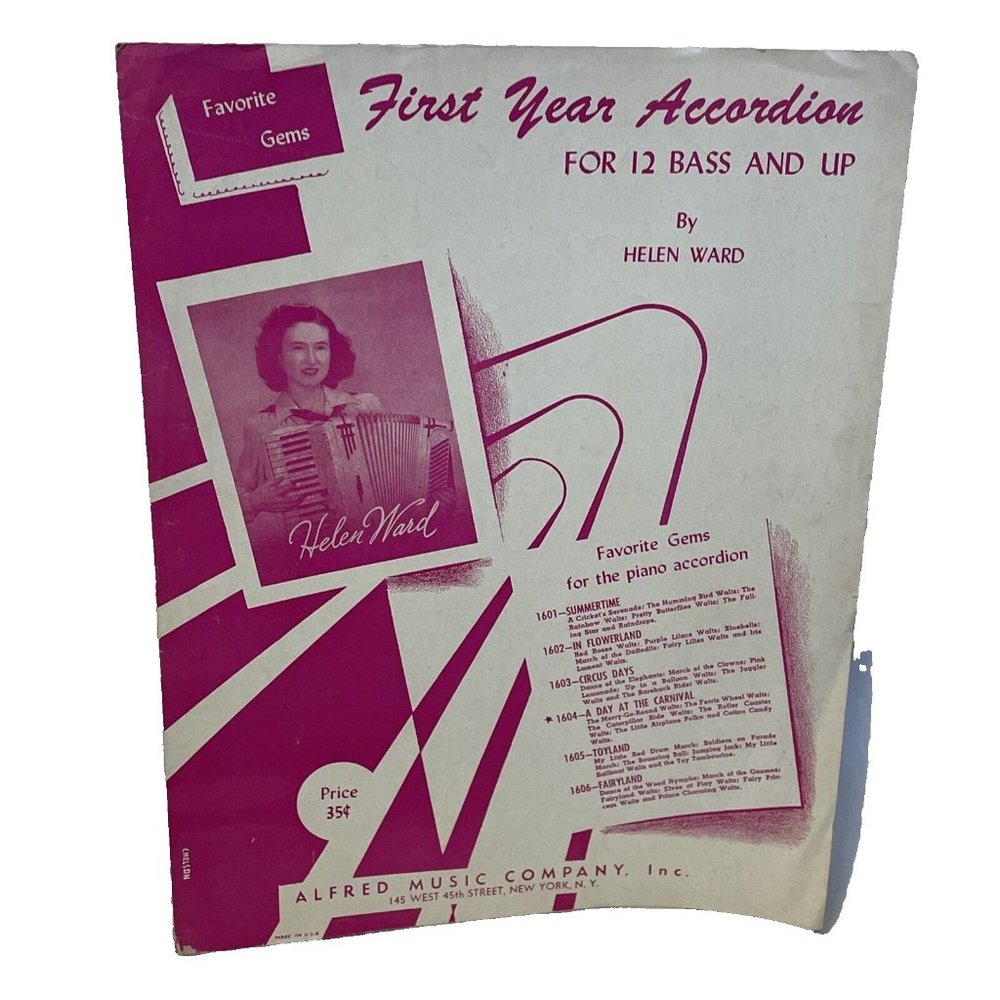 A Day At The Carnival Accordion Sheet Music Ward 1948 Alfred Music First Year 12